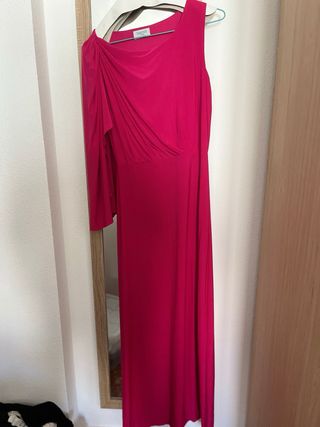 Vestido fiesta fucsia Barmh