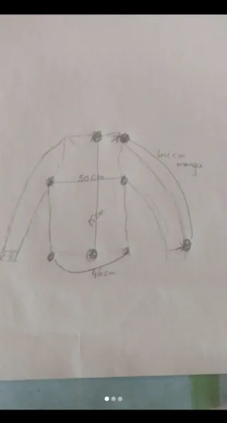 Chaqueta/cazadora de cuero roja