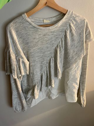 Camisa niña con volantes