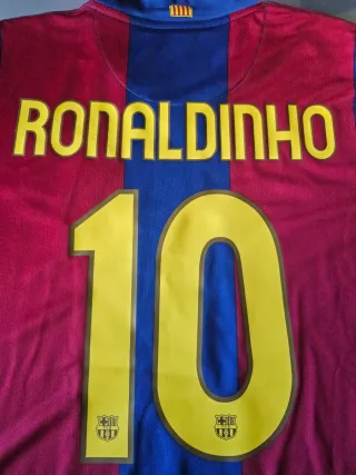 Maglia Barcellona Ronaldinho 10 2007/08 Originale