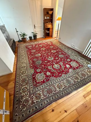 Alfombra Persa de 1955 de Lana Multicolor