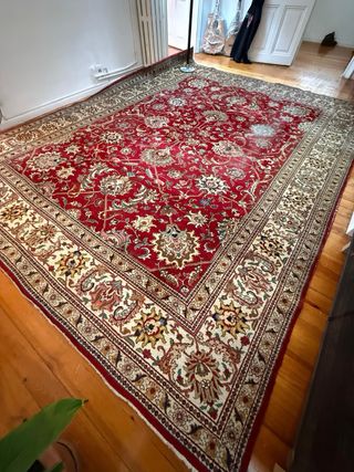 Alfombra Persa de 1955 de Lana Multicolor