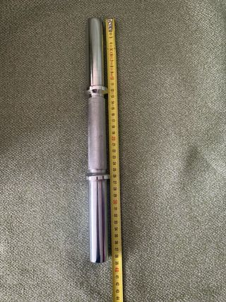 Barra para mancuernas pesas discos