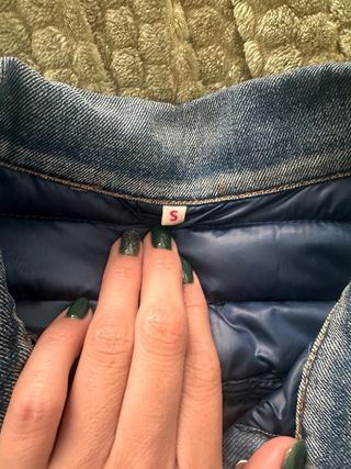 Chaqueta acolchada vaquera mujer