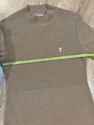 Vestido Burberry Beige Manga Corta