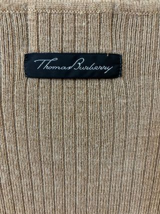 Vestido Burberry Beige Manga Corta