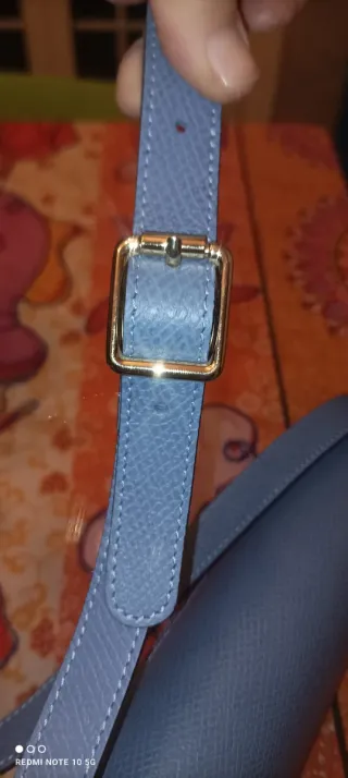 Borsa tracolla Longchamp blu nuova