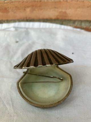 Caja pastillero antigua concha