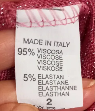 Jersey/blusón rosa metalizado talla M