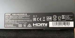 Monitor Portatile MSI Optix MAG162V Nero