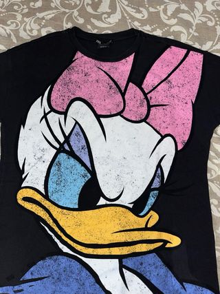 Camiseta Negra Disney Daisy Duck Zara