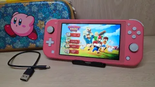 Nintendo Switch Lite Rosa + Custodia Kirby