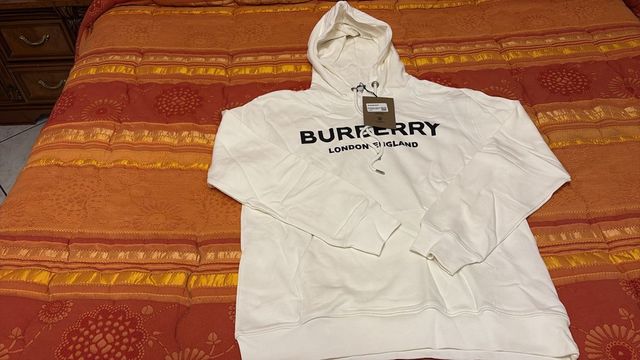 Sudadera Burberry Blanca Talla XXL