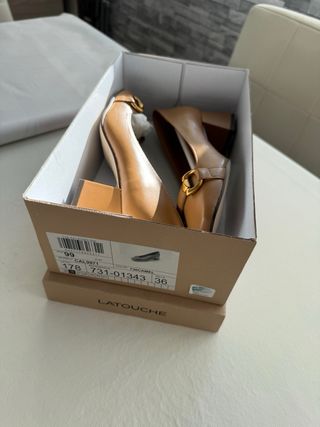Zapatos de piel marrones Latouche