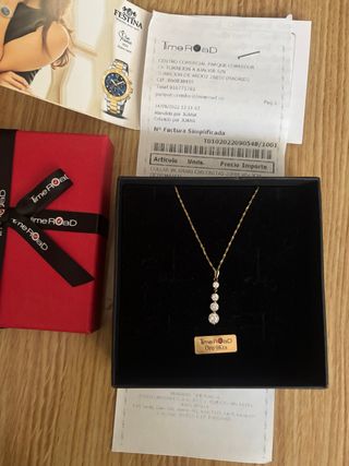 Collar Time Road Oro 9Kts 40cm