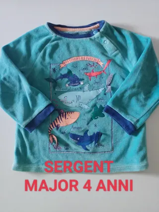 Pigiama parte superiore Sergent Major 4 anni