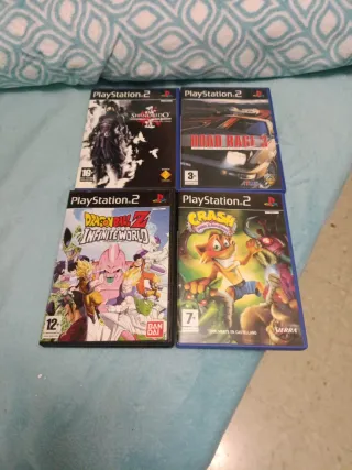 Lote 4 Juegos PS2: Shinobido, Road Rage 3, DBZ, Cr