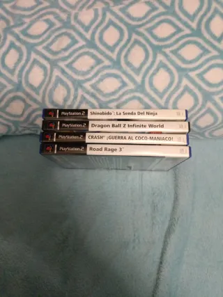 Lote 4 Juegos PS2: Shinobido, Road Rage 3, DBZ, Cr