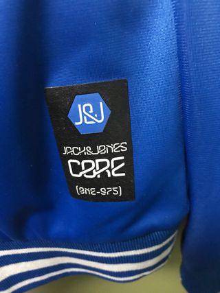 Sudadera Jack & Jones cremallera azul
