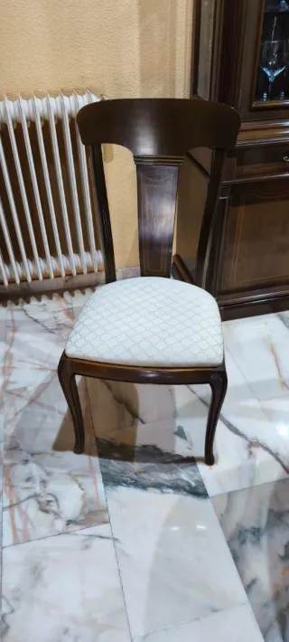 Mesa comedor extensible 6-10 personas y 6 sillas