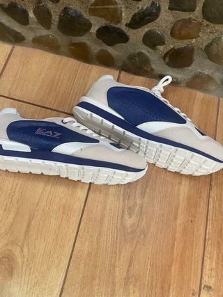 Zapatillas EA7 Azul y Beige