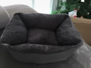 Cama para gato/perro suave gris