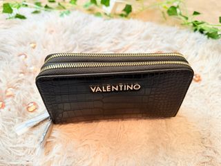 Cartera Mario Valentino Negra Cocodrilo