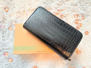 Cartera Mario Valentino Negra Cocodrilo