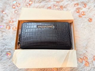 Cartera Mario Valentino Negra Cocodrilo