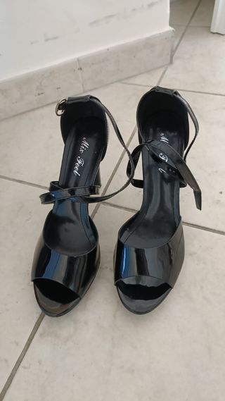 Scarpe con tacco Mix Feel nere Tg 41