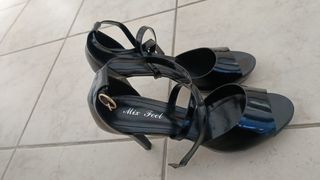 Scarpe con tacco Mix Feel nere Tg 41