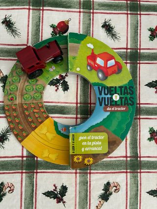 Libro infantil Vueltas y vueltas da el tractor