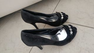 Scarpe con tacco nere donna n.41