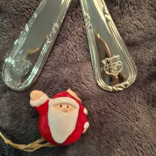 Cubiertos con logo Barça