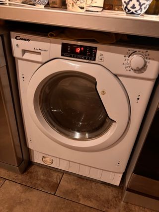 Lavadora secadora Candy integrable