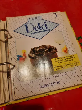 Raccoglitore con raccolte di ricette