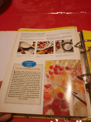 Raccoglitore con raccolte di ricette