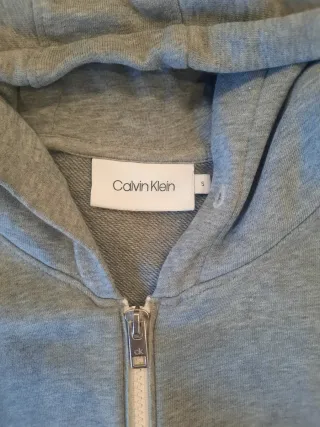 Sudadera Calvin Klein Gris con Cremallera