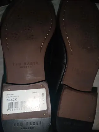 Zapatos Ted Baker Penny Loafer Negro Talla 41