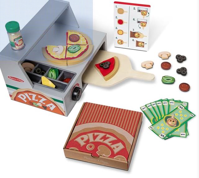 Pizzería de madera. Juguete Melissa & Dought