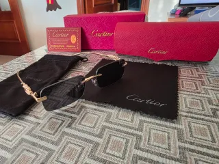 Gafas de sol Cartier doradas y negras