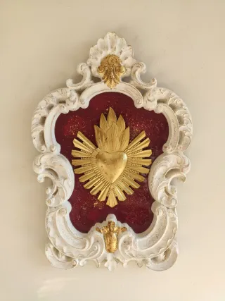 Marco Sagrado Corazón Boho Chic Dorado