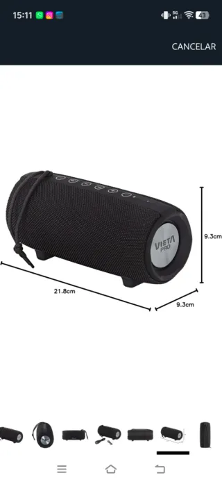 Altavoz Vieta Pro Upper 2 Negro