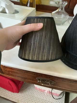 5 Tulipas pequeñas de tela negras (las 5 por 16€)