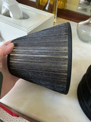 5 Tulipas pequeñas de tela negras (las 5 por 16€)