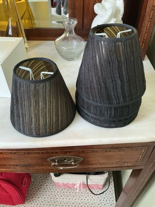 5 Tulipas pequeñas de tela negras (las 5 por 16€)