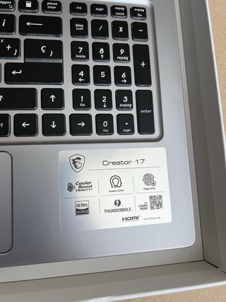 MSI Creator 17 i7 32GB RAM 1TB SSD