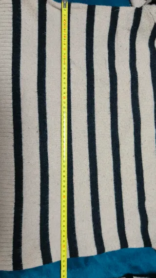 Jersey de rayas beige y negro