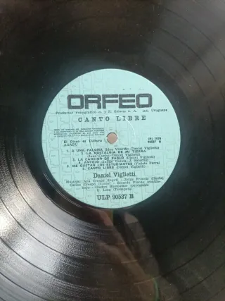 Disco Vinilo 1970 Daniel Viglietti Canto Libre