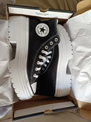 Botines Converse Plataforma Negros